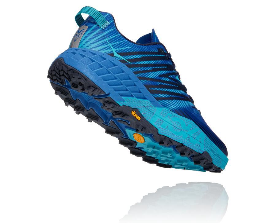 Hoka One One Trailove Tenisky Panske Modre - Speedgoat 4 - 57169-LFTX